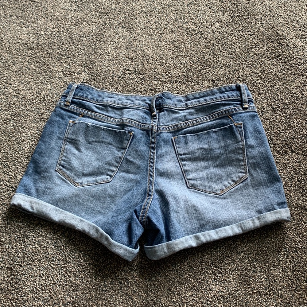 Mid Rise Jean Shorts - Picture 2 of 6